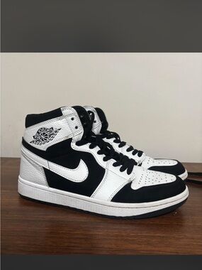 Jordan Black & White High-Top Sneakers